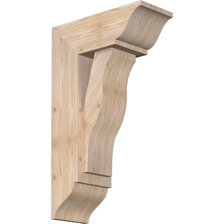 Funston Traditional Smooth Bracket W/ Offset Brace, Douglas Fir, 7 1/2W X 18D X 30H